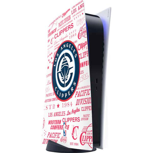 NBA Los Angeles Clippers Blast Logos PS5 Digital Edition Console Skin